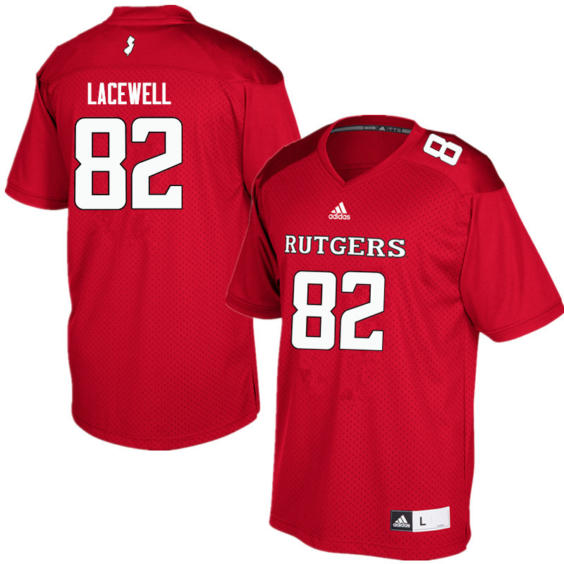 Men #82 Zihir Lacewell Rutgers Scarlet Knights College Football Jerseys Sale-Red